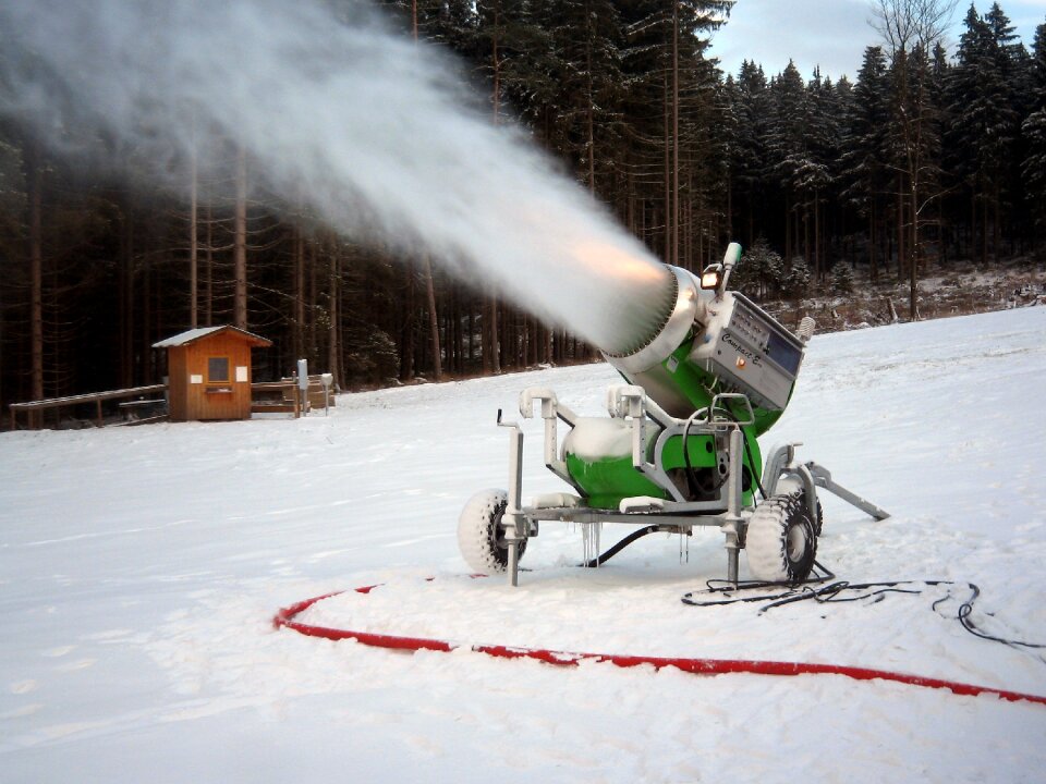 Skiing ski area artificial snow