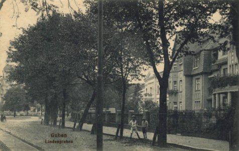 Guben, Ostbrandenburg - Lindengraben (2) (Zeno Ansichtskarten)