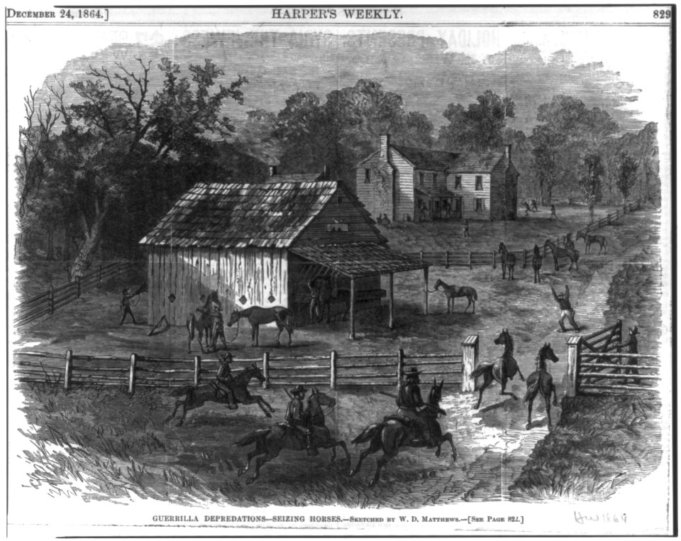 Guerrilla Depredations - Seizing Horses LCCN2006679869