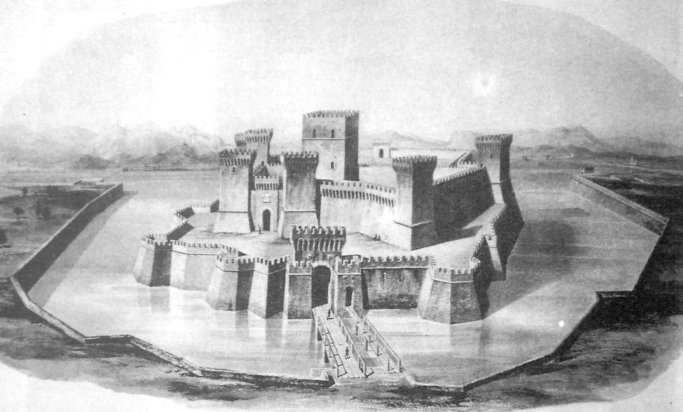 Guglielmo Meluzzi, Ricostruzione ideale di Castel Sismondo, 1880