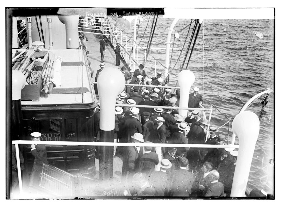Guests aboard Mayflower LCCN2014684229