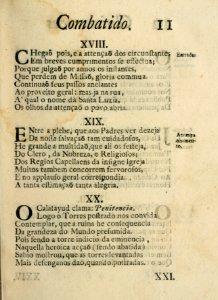 Guimaraens combatido, assalto da penitencia, triunfo da virtude, epanafora metrica 11