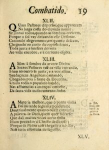 Guimaraens combatido, assalto da penitencia, triunfo da virtude, epanafora metrica 19