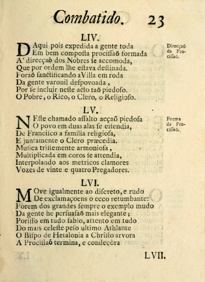 Guimaraens combatido, assalto da penitencia, triunfo da virtude, epanafora metrica 23