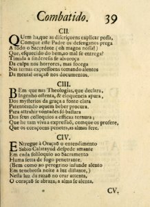 Guimaraens combatido, assalto da penitencia, triunfo da virtude, epanafora metrica 39