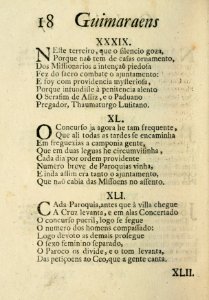 Guimaraens combatido, assalto da penitencia, triunfo da virtude, epanafora metrica 18