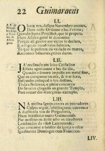 Guimaraens combatido, assalto da penitencia, triunfo da virtude, epanafora metrica 22