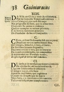 Guimaraens combatido, assalto da penitencia, triunfo da virtude, epanafora metrica 38