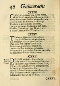 Guimaraens combatido, assalto da penitencia, triunfo da virtude, epanafora metrica 46