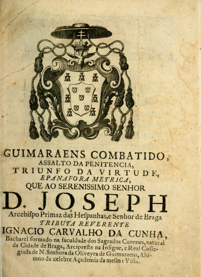 Guimaraens combatido, assalto da penitencia, triunfo da virtude, epanafora metrica 01