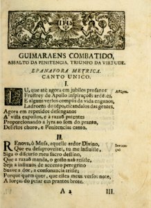 Guimaraens combatido, assalto da penitencia, triunfo da virtude, epanafora metrica 05