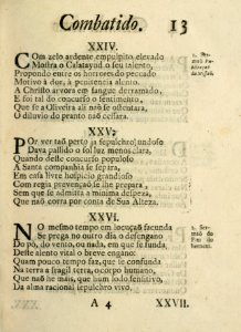 Guimaraens combatido, assalto da penitencia, triunfo da virtude, epanafora metrica 13
