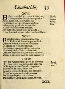 Guimaraens combatido, assalto da penitencia, triunfo da virtude, epanafora metrica 37