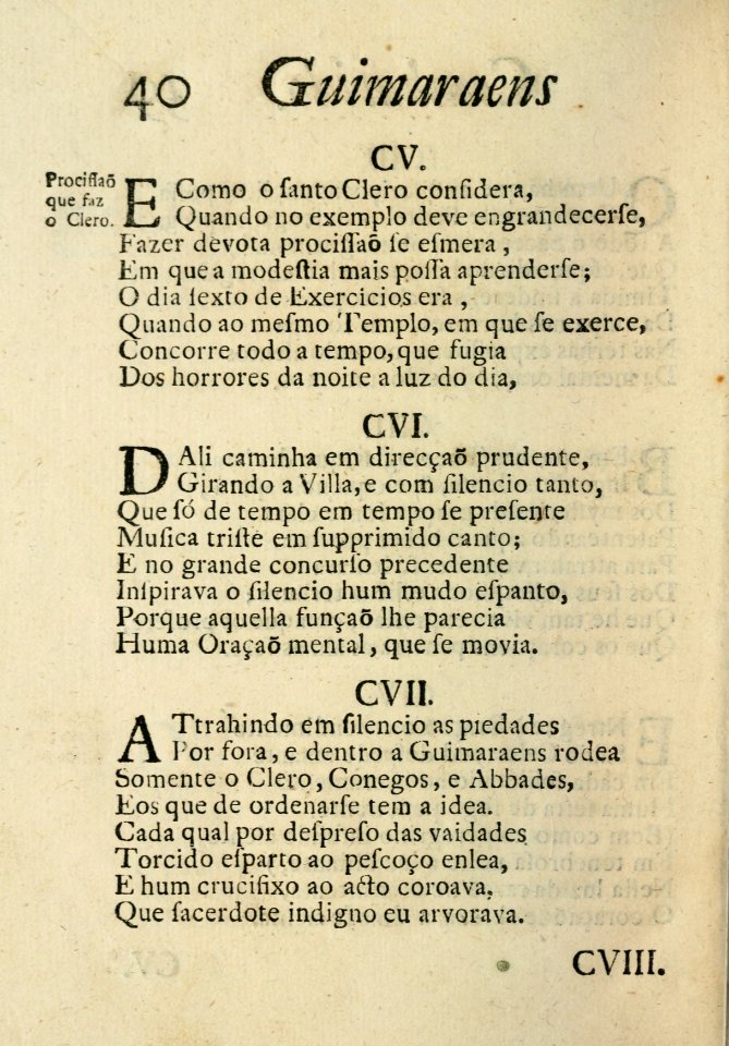 Guimaraens combatido, assalto da penitencia, triunfo da virtude, epanafora metrica 40