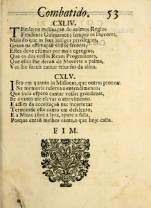 Guimaraens combatido, assalto da penitencia, triunfo da virtude, epanafora metrica 53