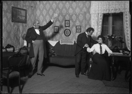 Guld och gröna skogar, Dramatiska teatern 1903. Föreställningsbild - SMV - DrT064