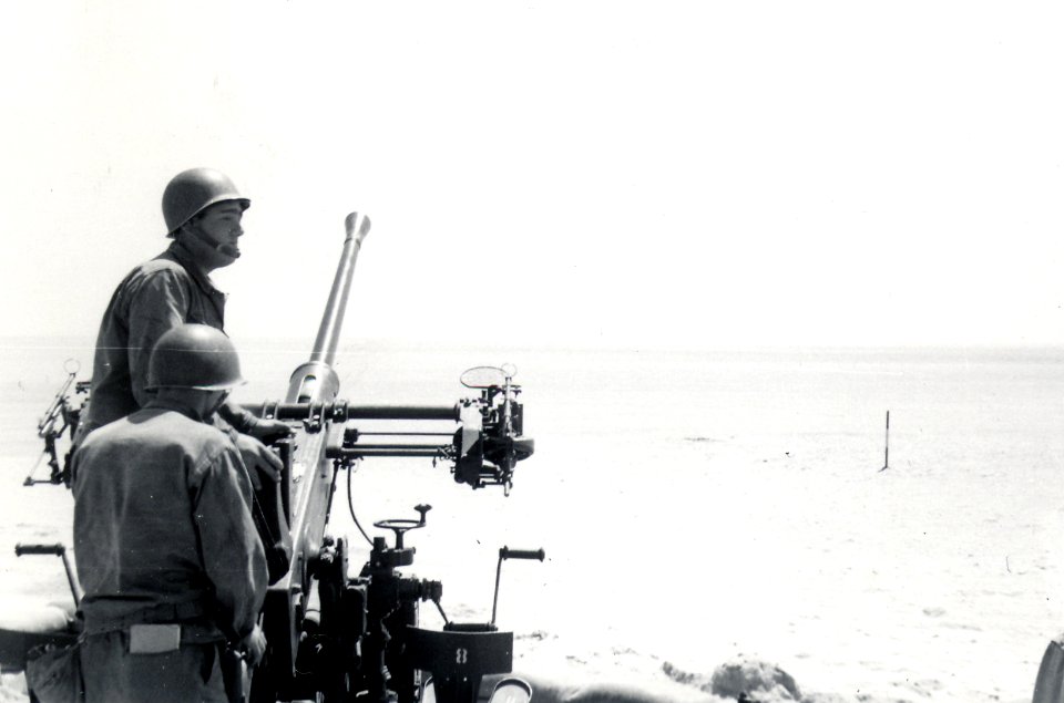 Gun manned and ready