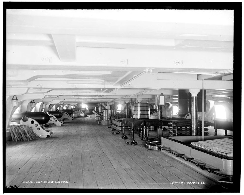 Gun deck USS Richmond LOC 4a14697v