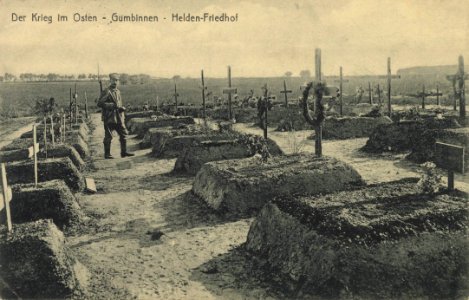Gumbinnen, Ostpreußen - Heldenfriedhof (Zeno Ansichtskarten)