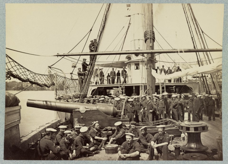 Gunboat Mendota on James River, Va., August, 1864 LCCN2013646191