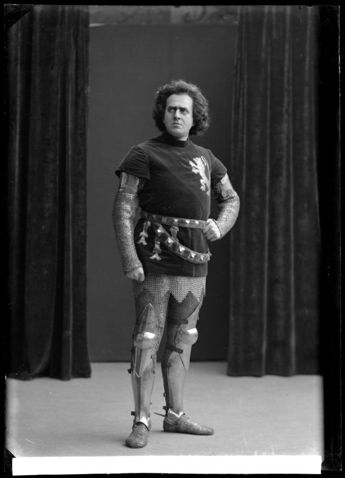 Gunnar Klintberg in Henrik IV at Svenska teatern 1907 - SMV - GK035