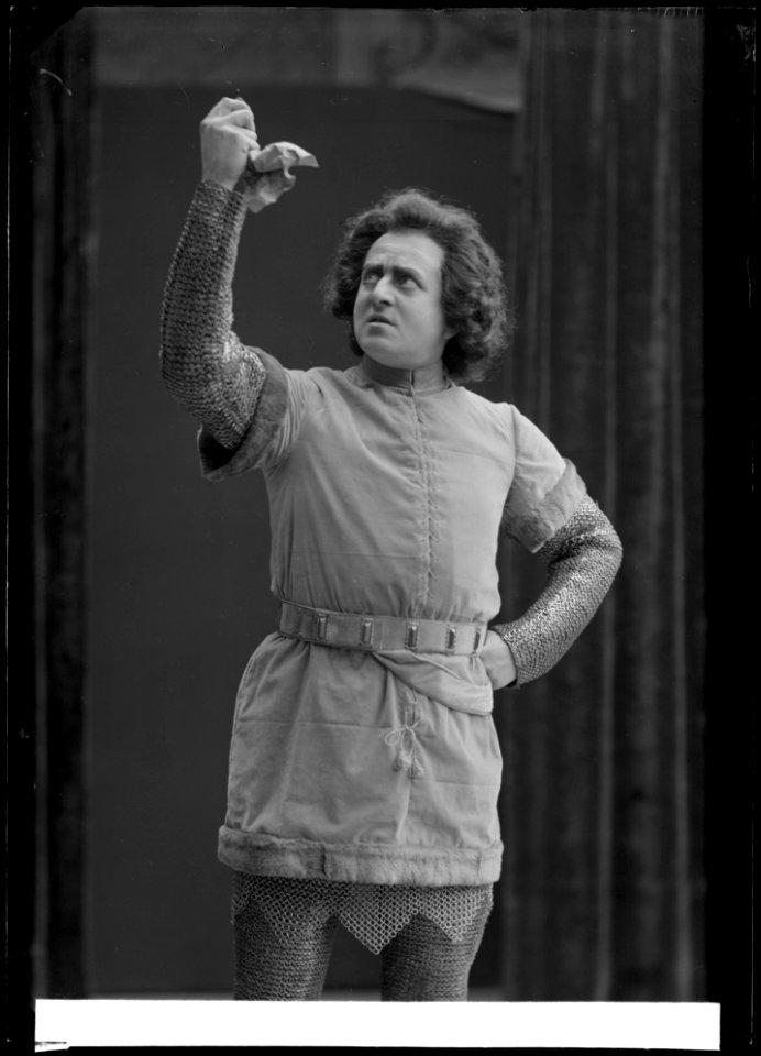 Gunnar Klintberg in Henrik IV at Svenska teatern 1907 - SMV - NK017