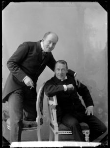 Gunnar Klintberg & Bror Olsson, porträtt - SMV - NK048