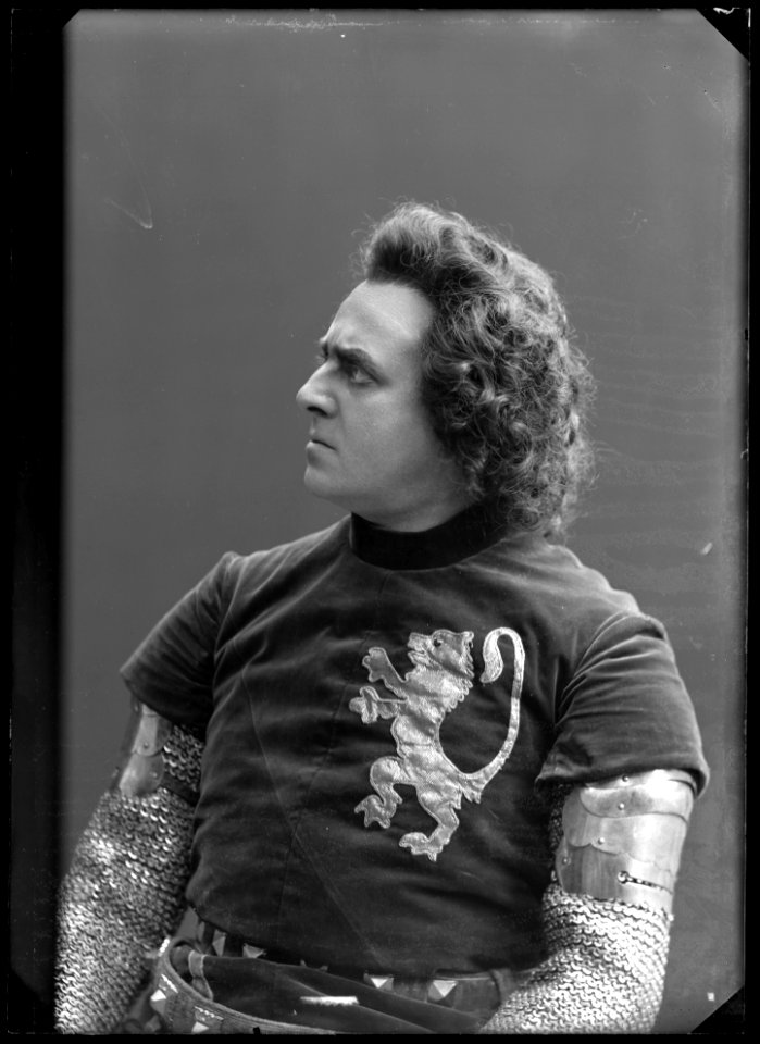 Gunnar Klintberg in Henrik IV at Svenska teatern 1907 - SMV - GK036