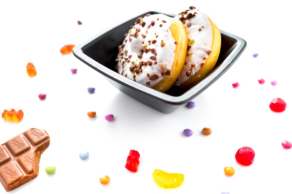Donut sprinkles white