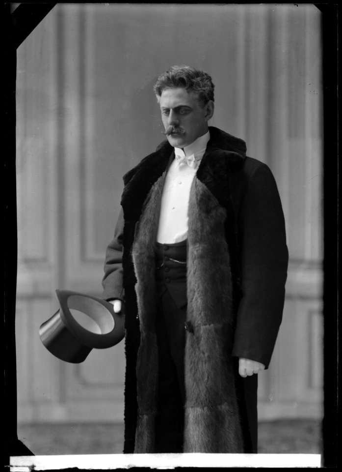 Gunnar Wingård as Stadsprokuratorn in Rosenlogen at Vasateatern 1906 - SMV - GV082