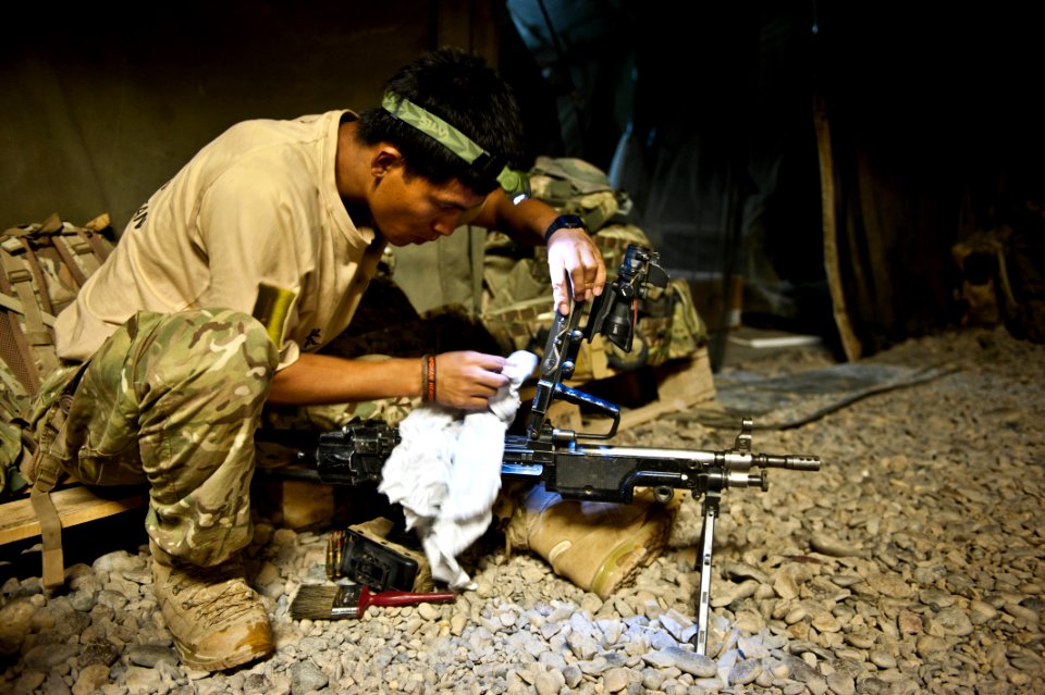 Gurkhas celebrate religious-festival Dashain in Helmand province 110923-N-TH989-135