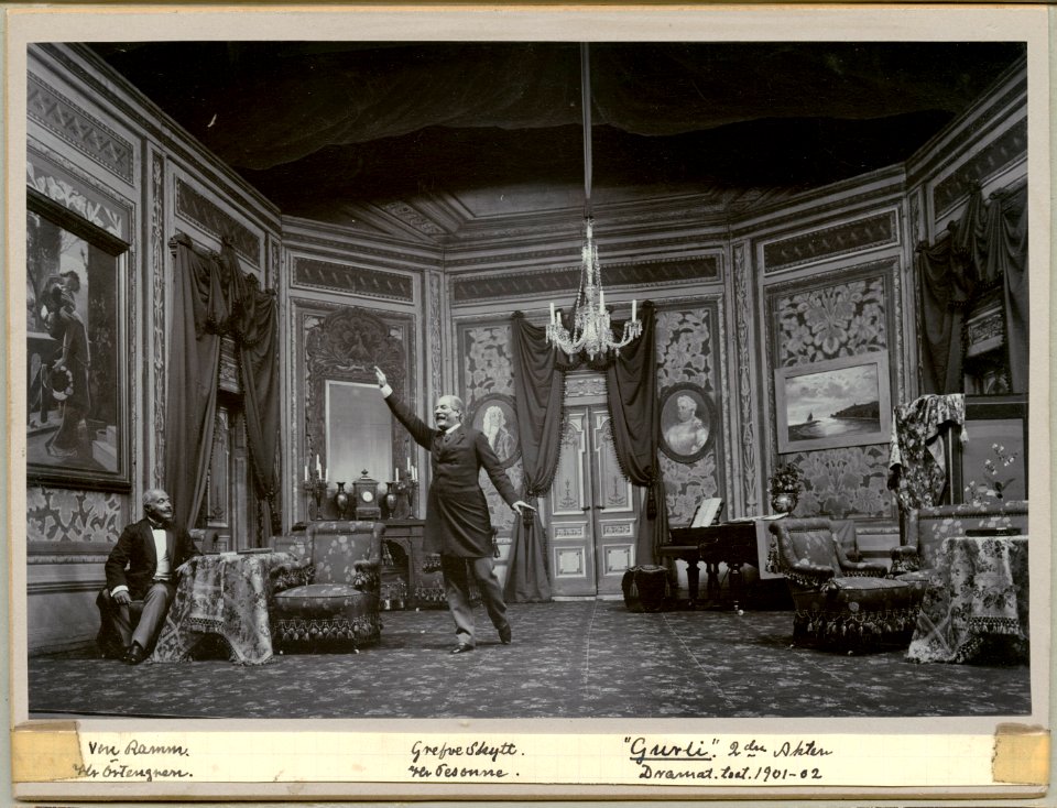 Gurli, Dramatiska teatern 1901. Föreställningsbild - SMV - H13 056