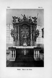 Gusow Altar in der Kirche Lebus Tafel 14