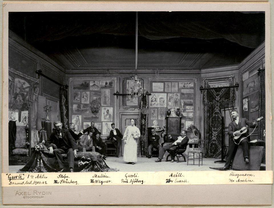 Gurli, Dramatiska teatern 1901. Föreställningsbild - SMV - H13 055