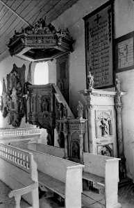 Gusow Kanzel in der Kirche Lebus