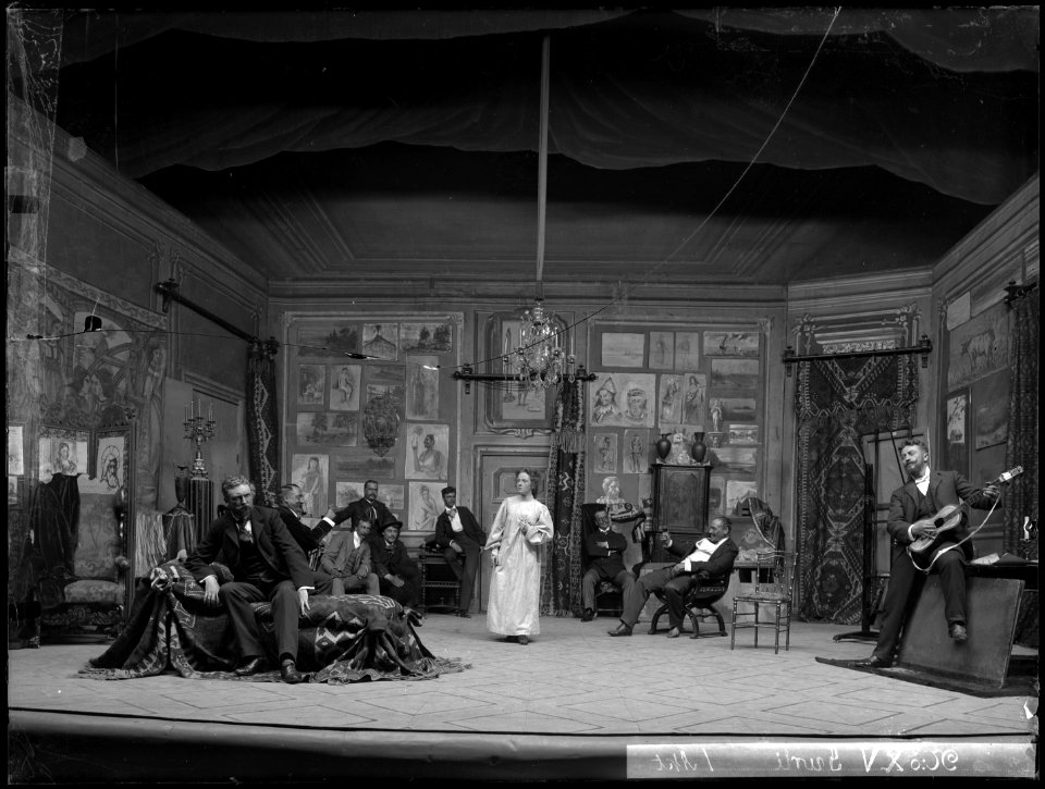 Gurli, Dramatiska teatern 1901. Föreställningsbild - SMV - DrT043