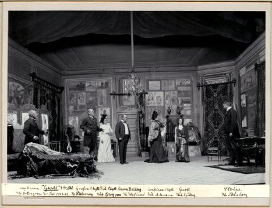 Gurli, Dramatiska teatern 1901. Föreställningsbild - SMV - H13 054
