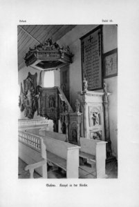Gusow Kanzel in der Kirche Lebus Tafel 15