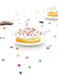 Donut sprinkles white