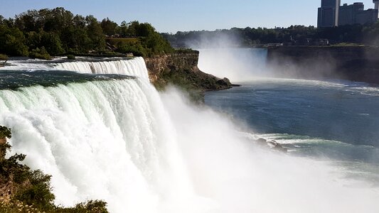 Canada new york waterfall mist photo