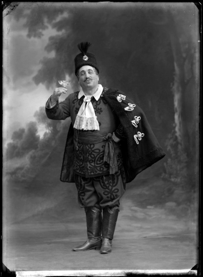 Gustaf Adolf Lund in Zigenarkärlek at Oscarsteatern 1910 - SMV - NL080