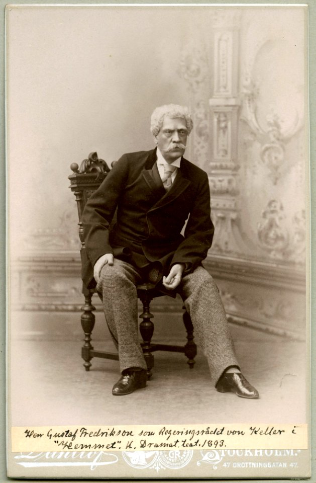 Gustaf Fredrikson, rollporträtt - SMV - H3 067