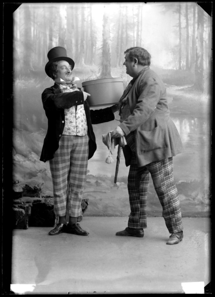 Gustaf Adolf Lund and Axel Ringvall in Talismanen at Oscarsteatern 1907 - SMV - GL130