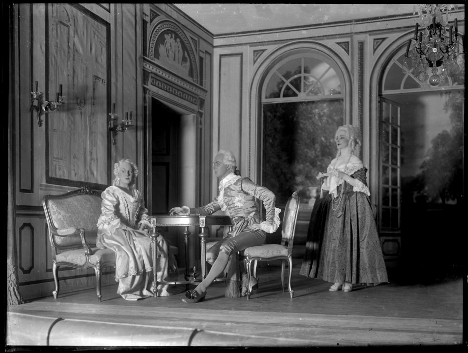 Gustaf III, Intima teatern 1916. Föreställningsbild - SMV - IT003