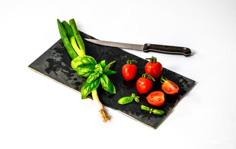 Cook tomato knife photo