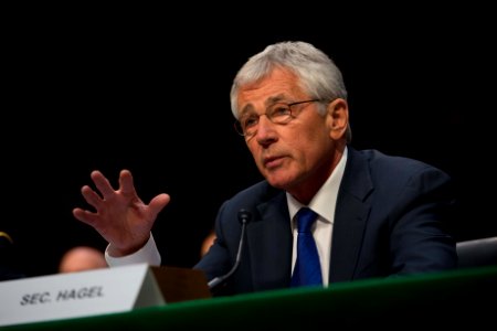 Hagel, Hale, Dempsey testify before Senate 140305-N-KC128-412