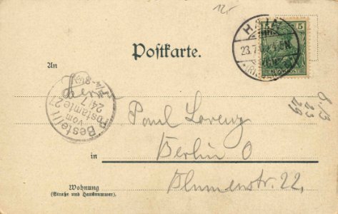 Hain, Schlesien - Stadtansicht (back) (Zeno Ansichtskarten)