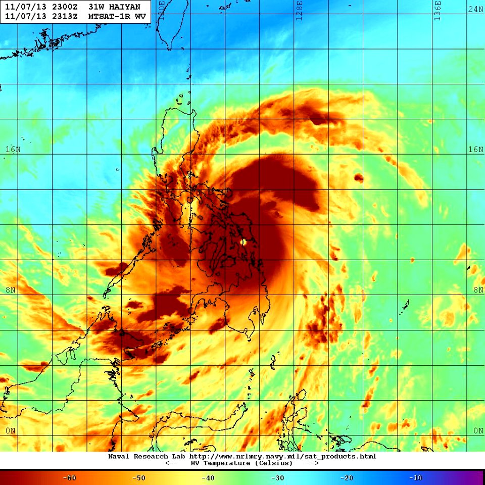 Haiyan 2013 Philippine Landfall
