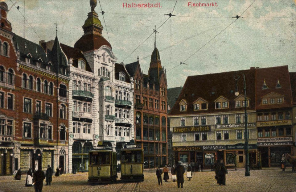 Halberstadt, Sachsen-Anhalt - Fischmarkt (Zeno Ansichtskarten)