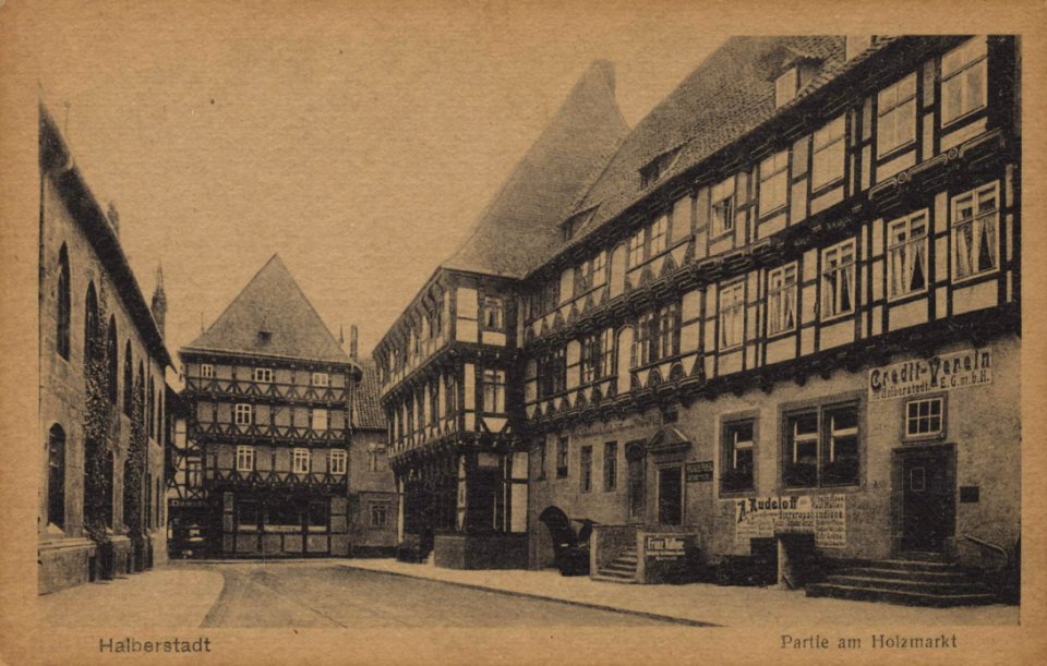 Halberstadt, Sachsen-Anhalt - Holzmarkt (2) (Zeno Ansichtskarten)